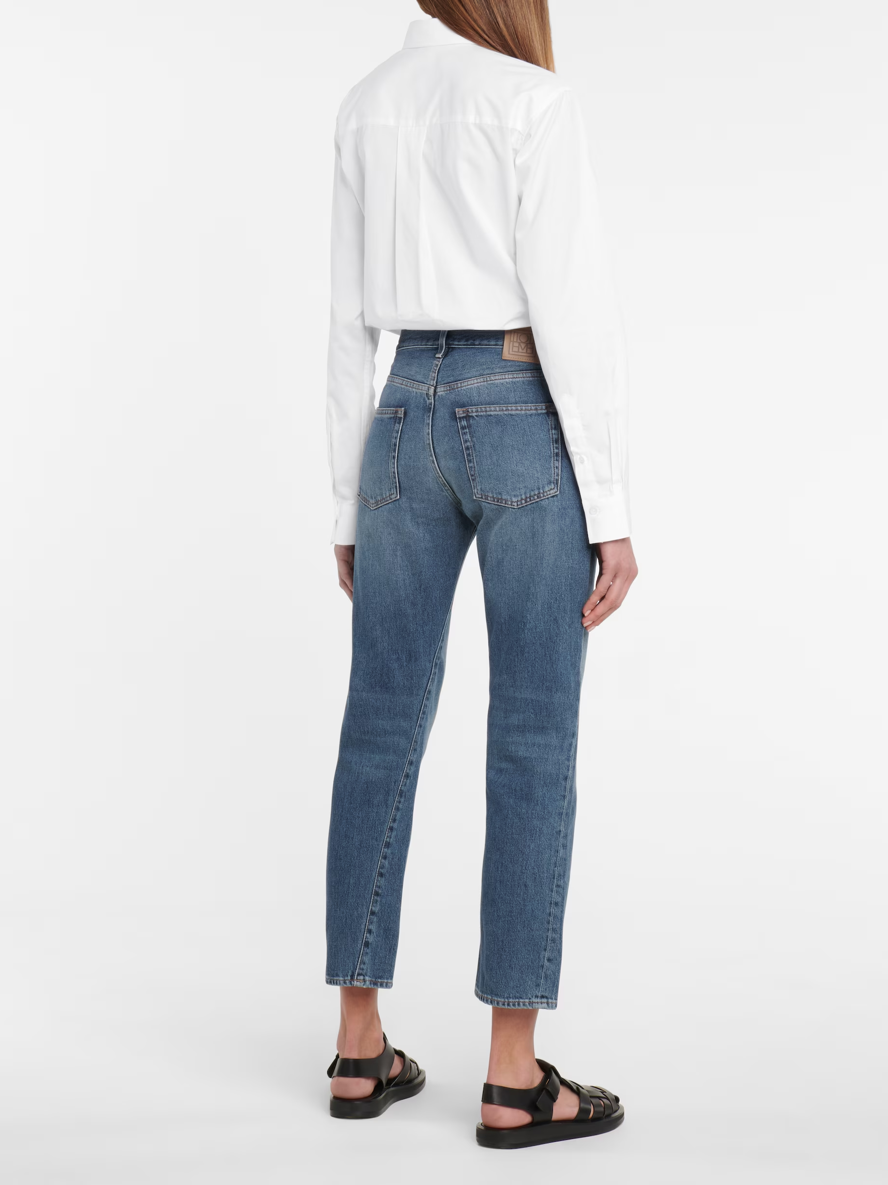 Toteme Three-dimensional Cut Jeans Denim - Blue