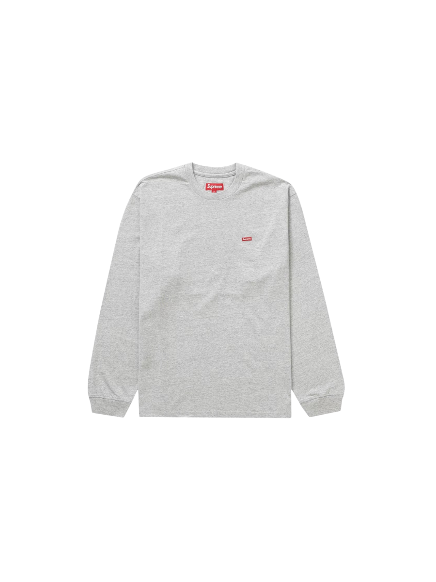 Supreme Small Box Crewneck L/S Shirt Heather Grey