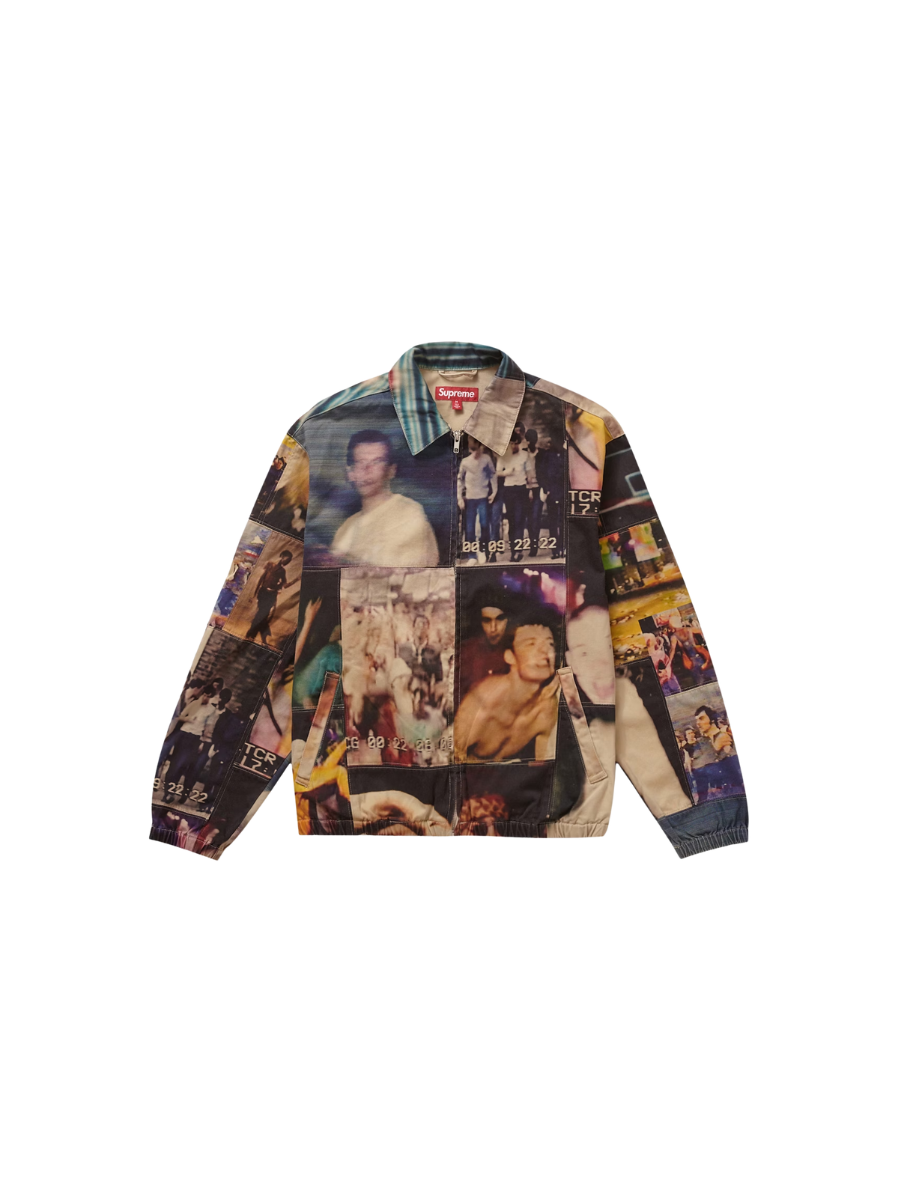 Supreme x Mark Leckey Hardcore Patchwork Harrington Jacket