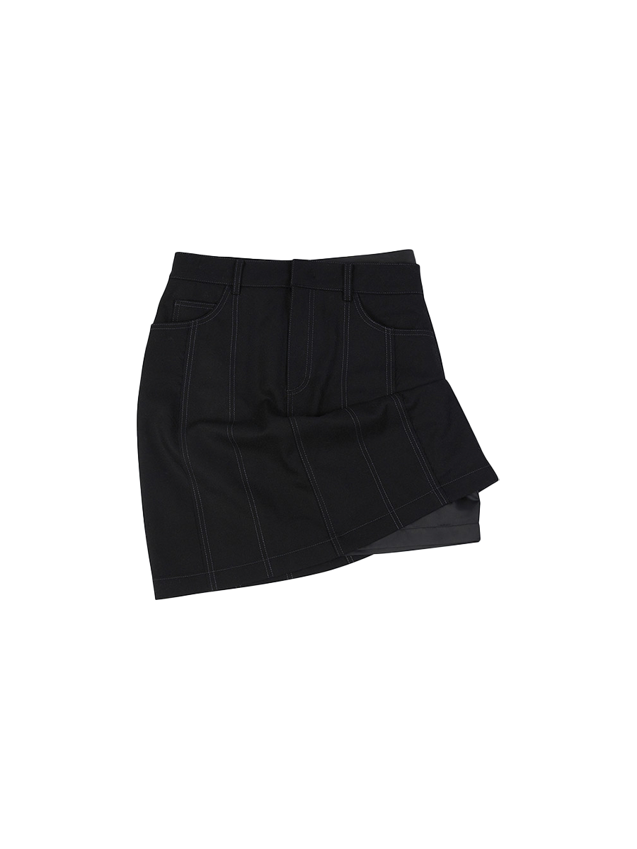Ader Error Black Pleated Culottes