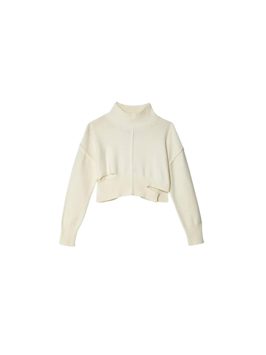 MM6 Maison Margiela Off-White Boxy Sweater