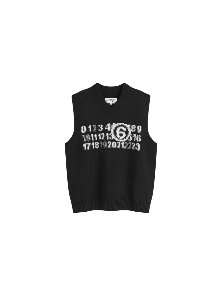 MM6 Maison Margiela Numeric Vest Black