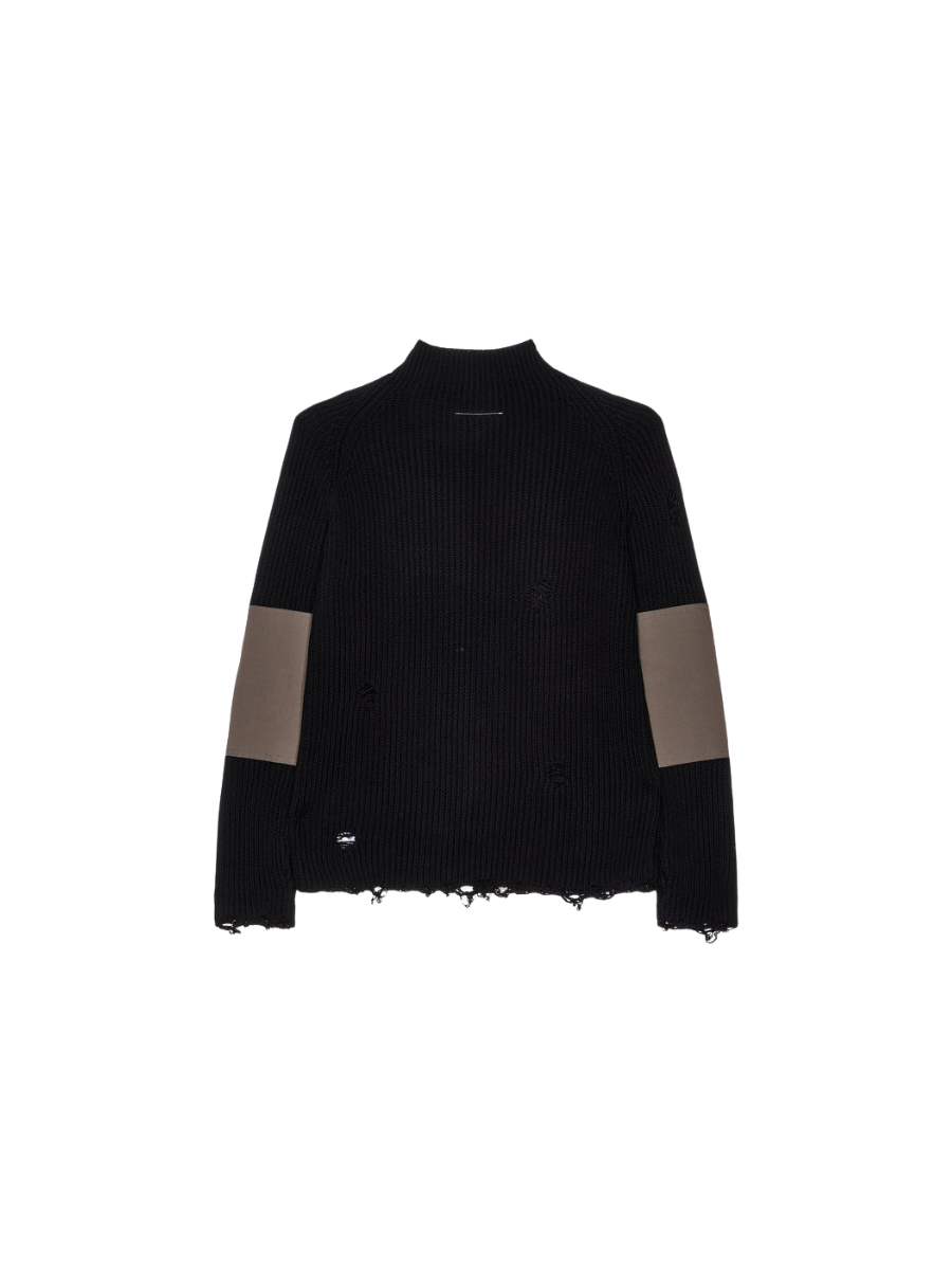 MM6 Maison Margiela Used Effect Cardigan 'Black'