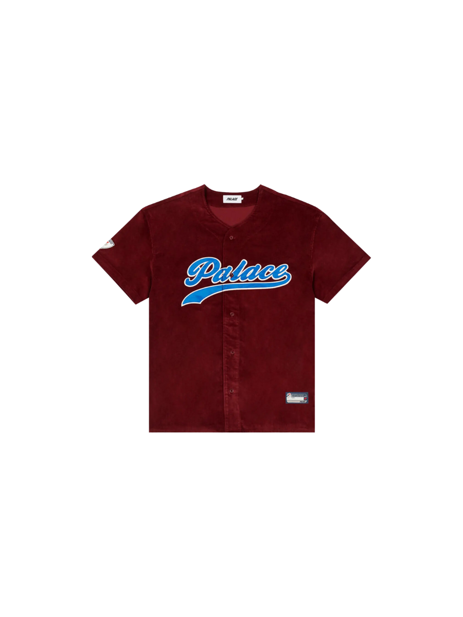 Palace Cord Baseball Jersey Burgundy
