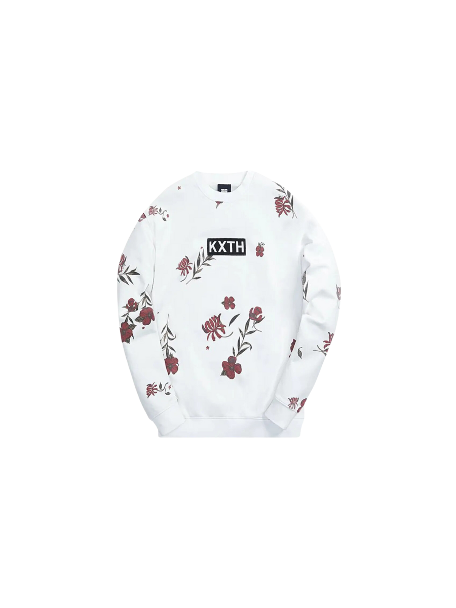 Kith Summer Floral Crewneck White