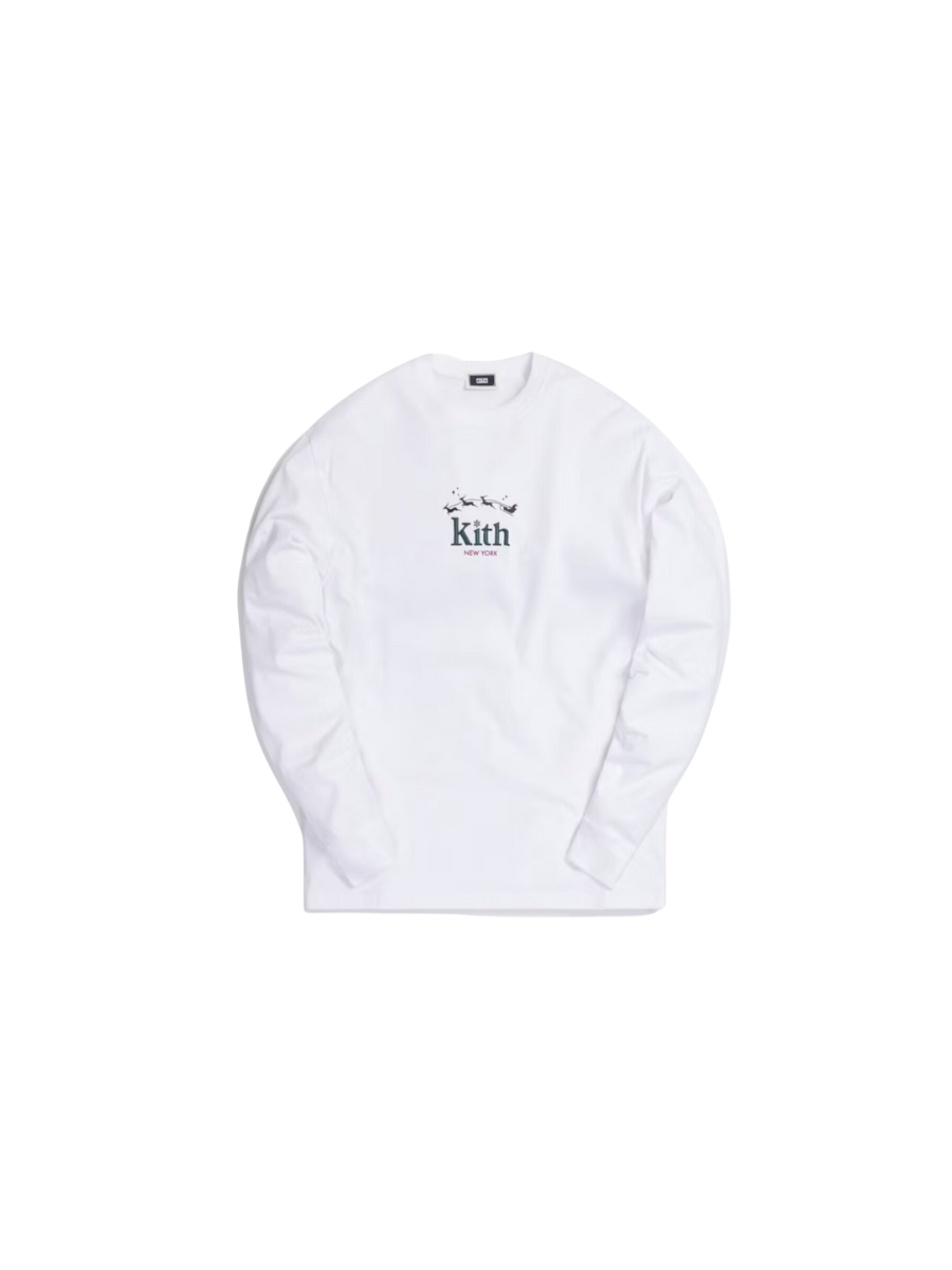 Kith Sleigh Serif L/S T-shirt White