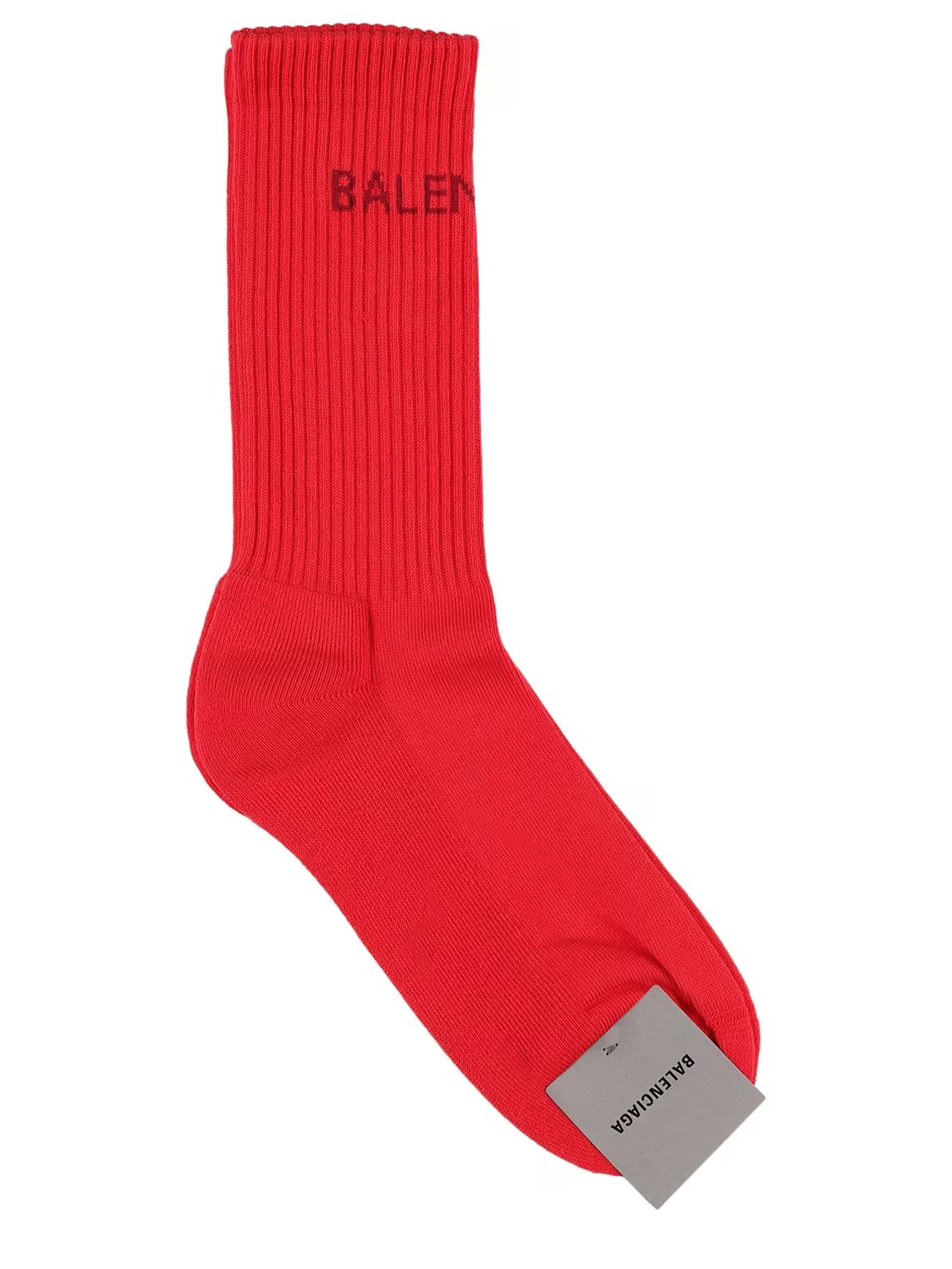 Balenciaga Classic Logo Mid-calf Socks - Red