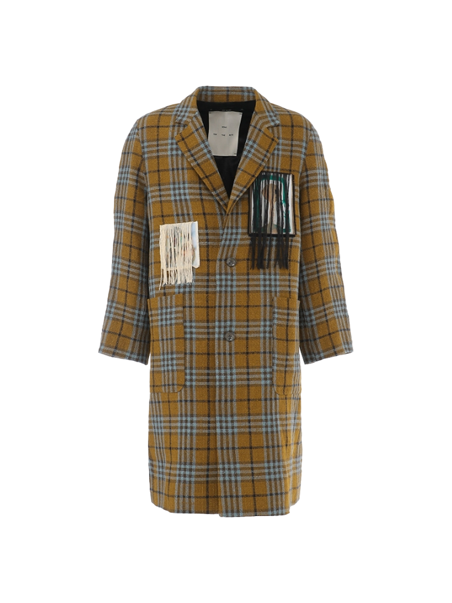 Song for the Mute BOOGEYMAN Plaid Coat