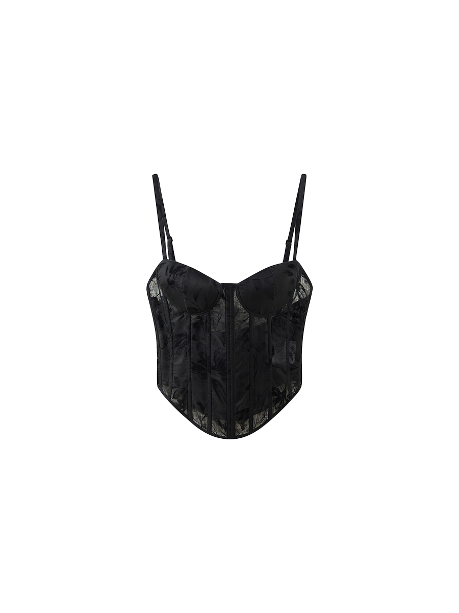 Markgong Corset Top - Black