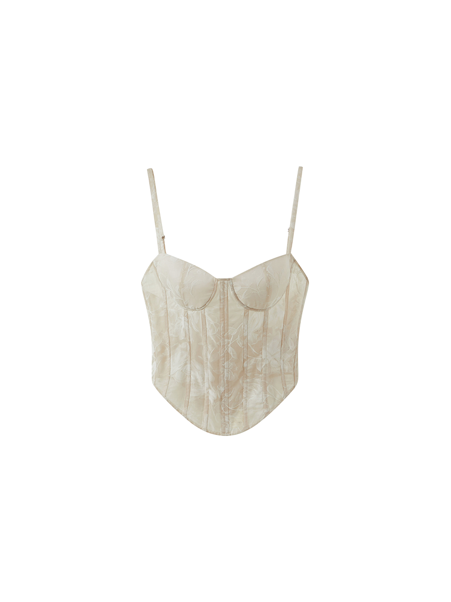 Markgong Corset Top - White