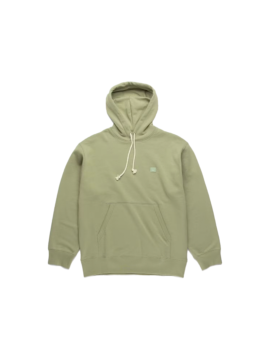 Acne Studios Face Logo Pullover Hoodie Eucalyptus Green