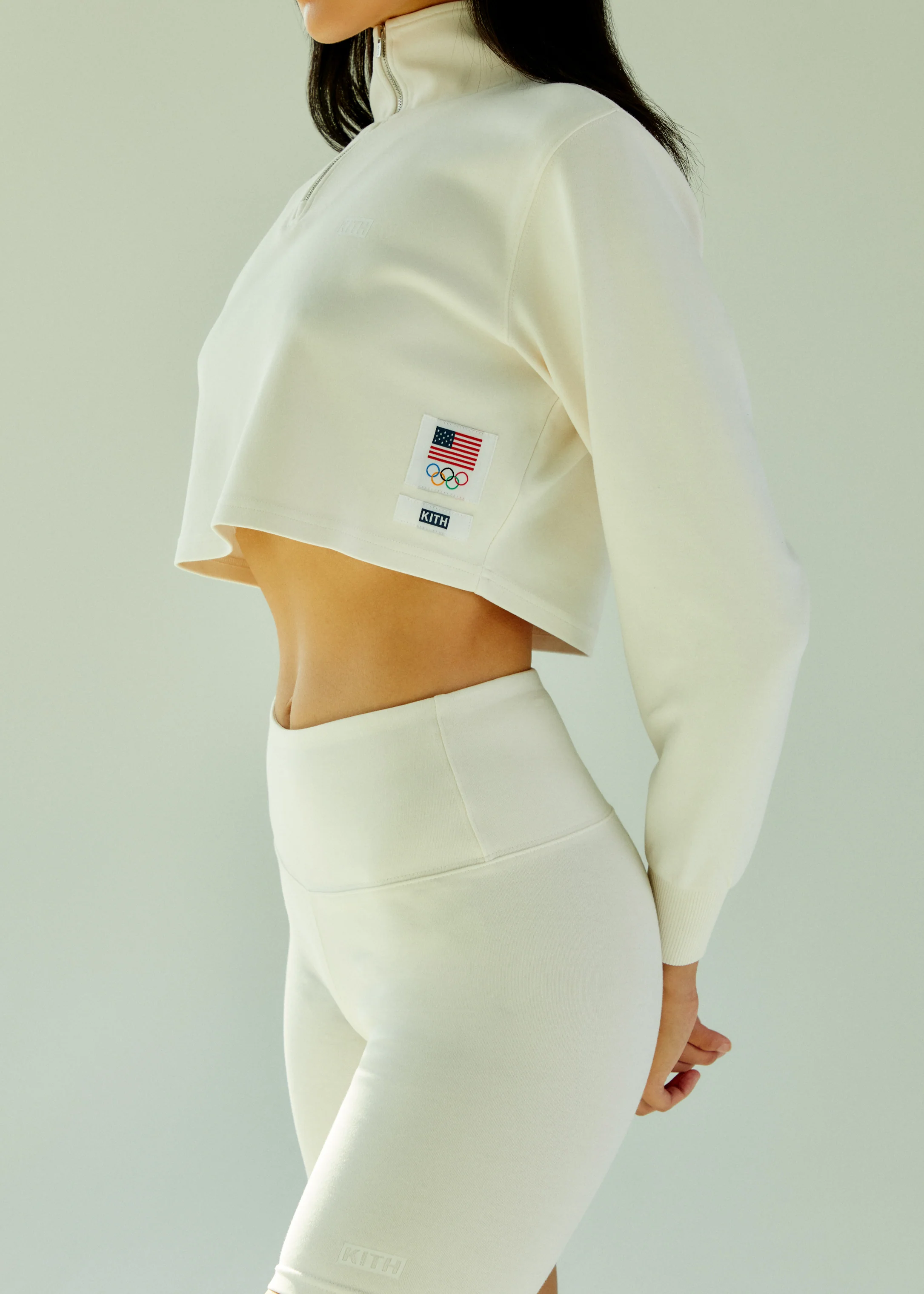 KITH TEAMUSA Limited Half Zipper Top Light Yellow