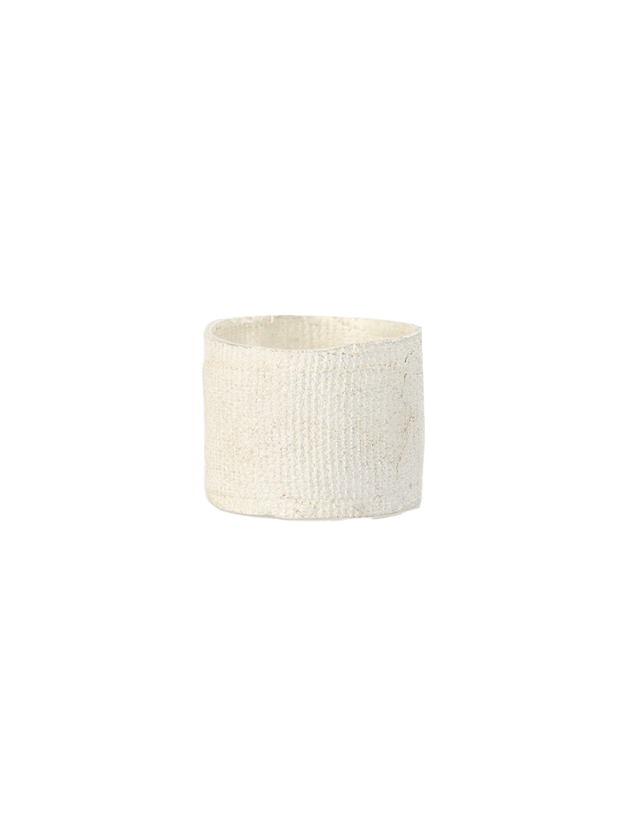 DetaJ White Bandage Ring 925 Silver