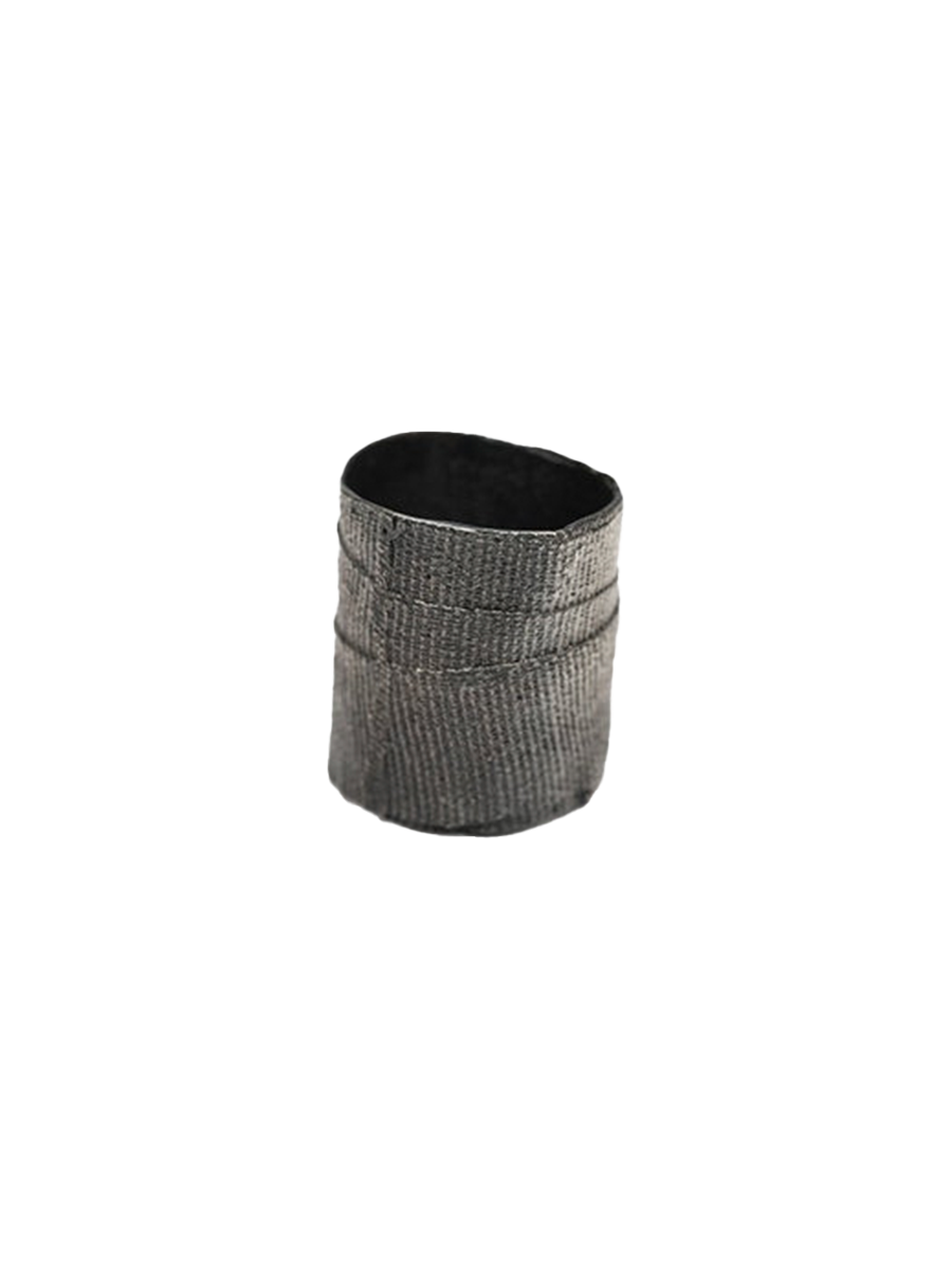 DetaJ Black Pearl Bandage Ring 925 Silver