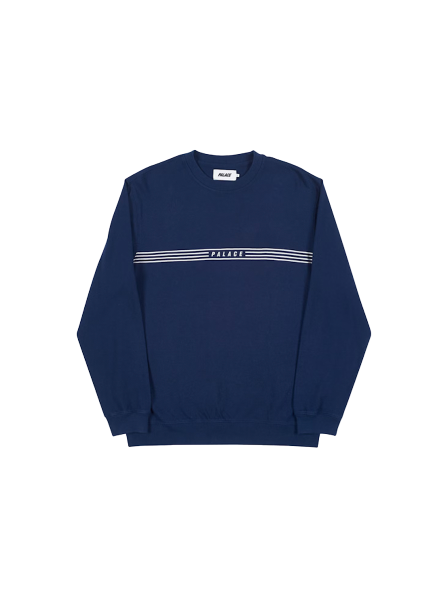 Palace Slicky Crew Sweatshirt Navy