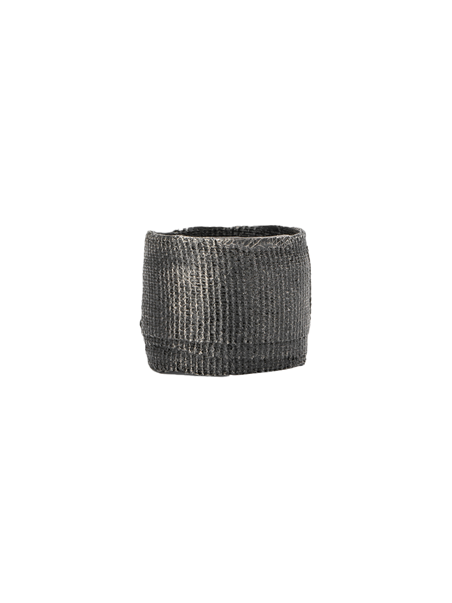 DetaJ Black Bandage Ring 925 Silver