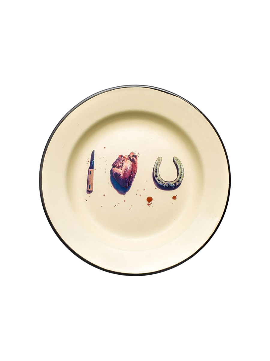 Seletti Enamel Dinner Plate ILOVEU