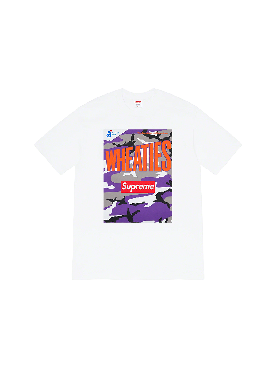Supreme x Wheaties Box Logo Crew Neck T-shirt