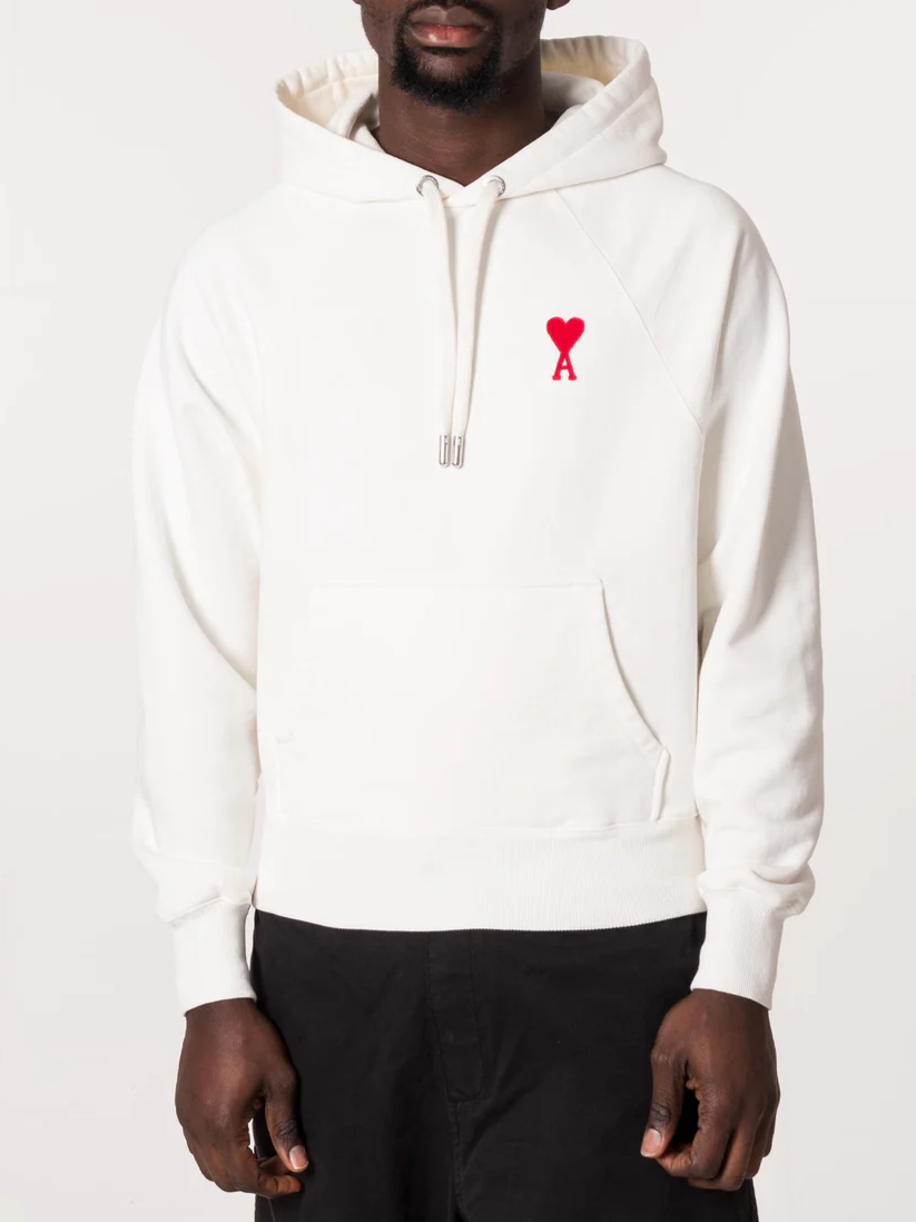 AMI ADC Hooded Sweatshirt White