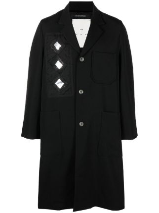 Song for the Mute Mirror Pleated Tapered Coat